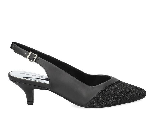 Women's Easy Street Vivid Dress Sandals in Black Satin color