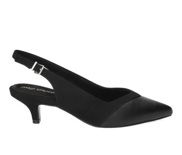 Women's Easy Street Vivid Dress Sandals in Black Lamy color