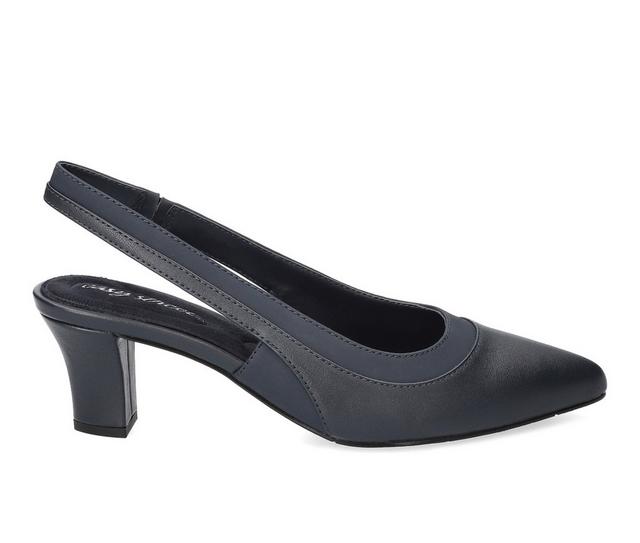 Women's Easy Street Dessa Dress Sandals in Navy color