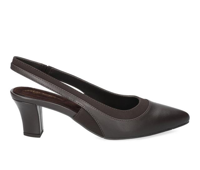 Women's Easy Street Dessa Dress Sandals in Brown color