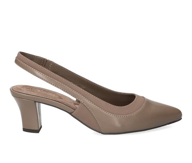Women's Easy Street Dessa Dress Sandals in Taupe color