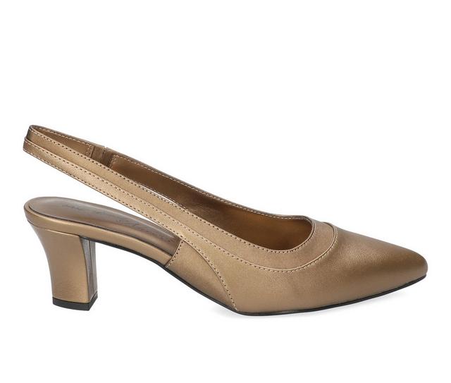 Women's Easy Street Dessa Dress Sandals in Bronze color