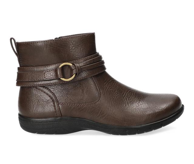 Women's Easy Street Exeter Booties in Brown color