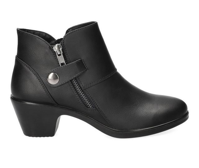 Women's Easy Street Fritzi Booties in Black color