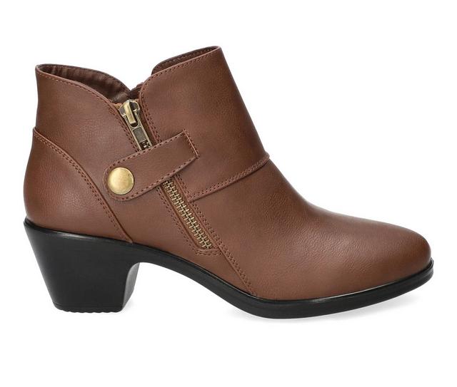 Women's Easy Street Fritzi Booties in Tan color