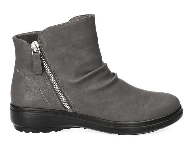 Women's Easy Street Lyra Booties in Grey Matte color