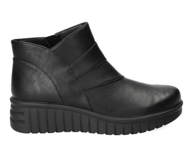 Women's Easy Street Rayleen Booties in Black color