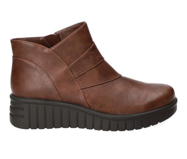 Women's Easy Street Rayleen Booties in Tan color