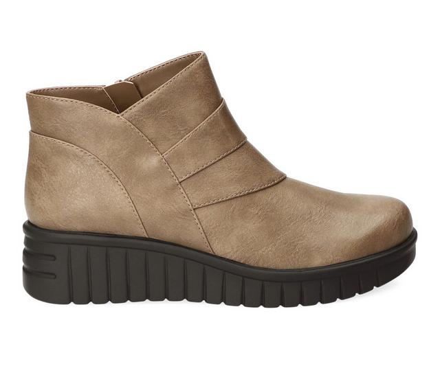 Women's Easy Street Rayleen Booties in Taupe color
