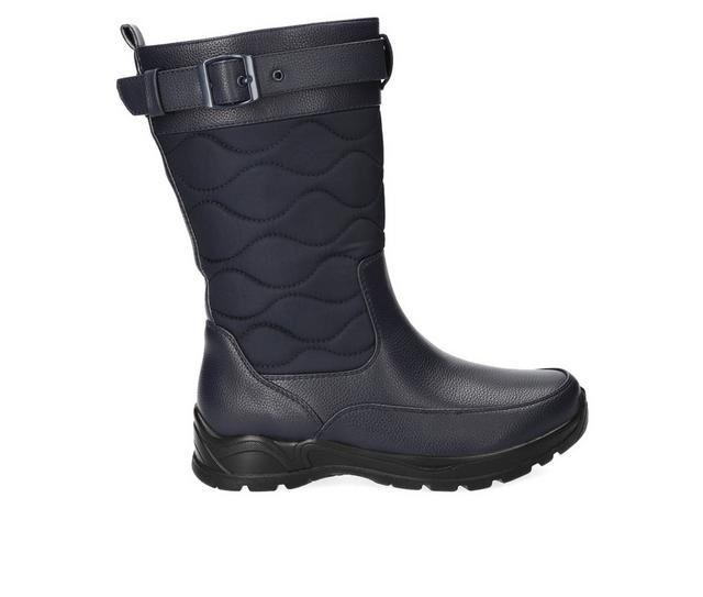 Women's Easy Street Blizzard Winter Boots in Navy color