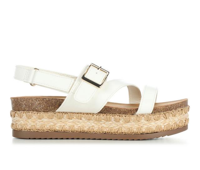 Girls' Soda Little Kid & Big Kid Troupe Sandals in White color