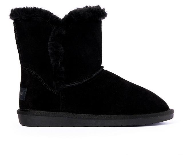 Women's Minnetonka Milltown Boot in Black color