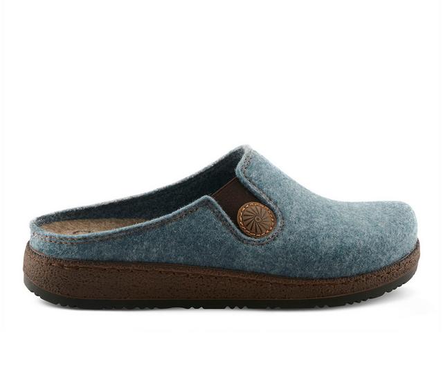 Women's Flexus Cozily Clogs in Denim Blue color