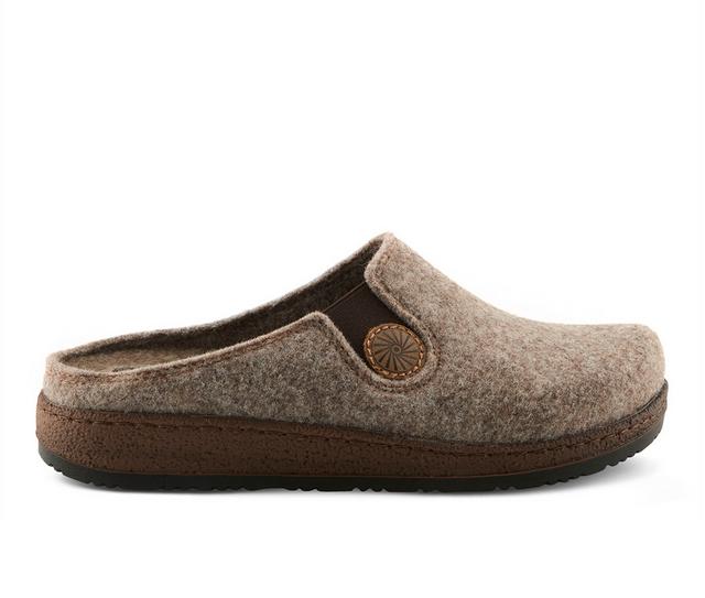 Women's Flexus Cozily Clogs in Light Brown color
