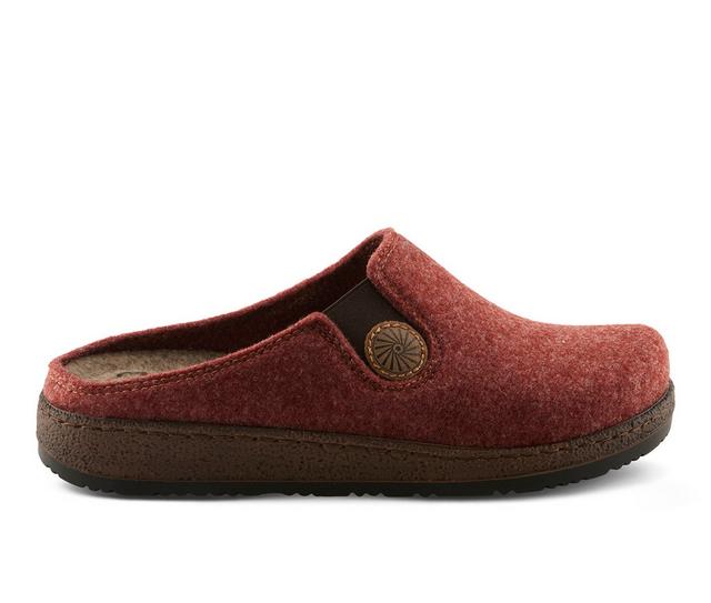 Women's Flexus Cozily Clogs in Rust color