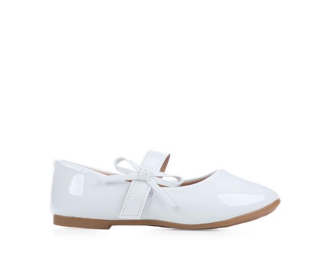 Girls' Kensie Girl Toddler Bow Flat in White Patent color