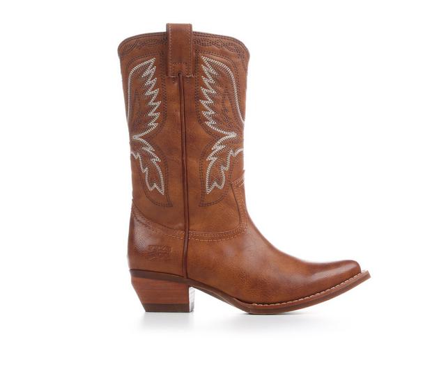 Women's Frye & Co. Irlene Short Western Boots in Caramel color