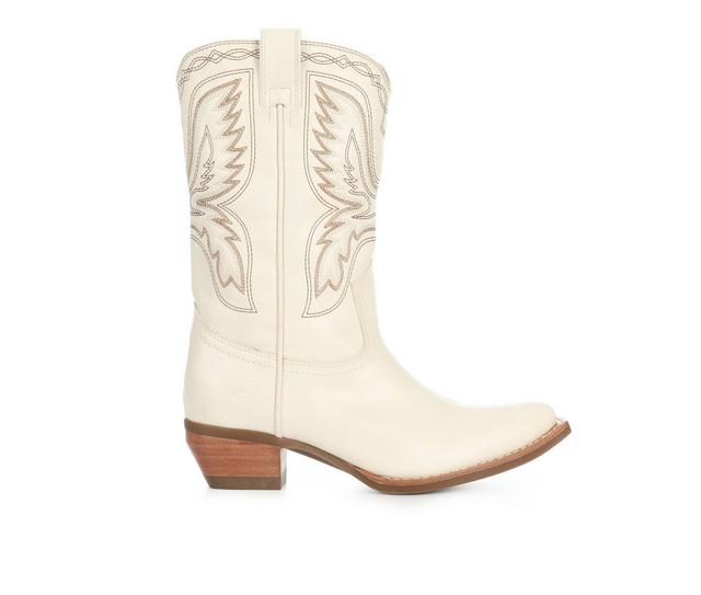 Women's Frye & Co. Irlene Short Western Boots in Off White color