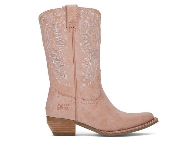 Women's Frye & Co. Irlene Short Western Boots in Dusty Pink color