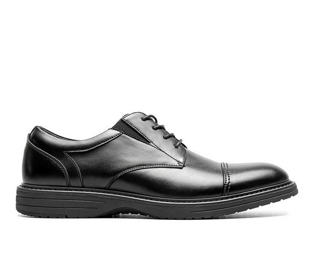 Men's Nunn Bush Gates Cap Toe Oxfords in Black color