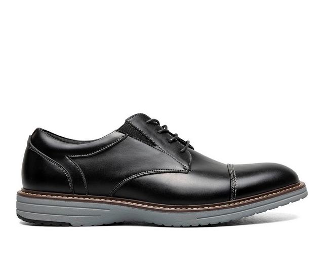 Men's Nunn Bush Gates Cap Toe Oxfords in Black Multi color
