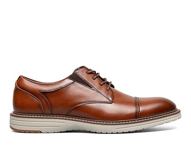 Men's Nunn Bush Gates Cap Toe Oxfords in Cognac Multi color