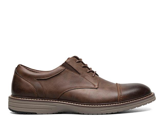Men's Nunn Bush Gates Cap Toe Oxfords in Brown Multi color
