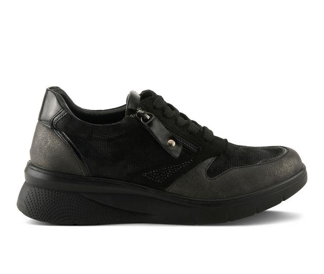 Women's Flexus Wyclef Sneakers in Black color
