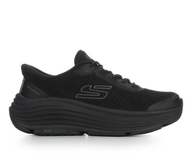 Skechers Work Serlax Max Cush Slip Resistant Shoes in Black color