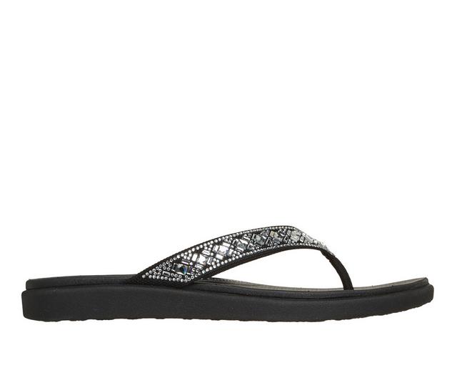 Women's Skechers Meditation Luxe 163660 Flip-Flops in Black color