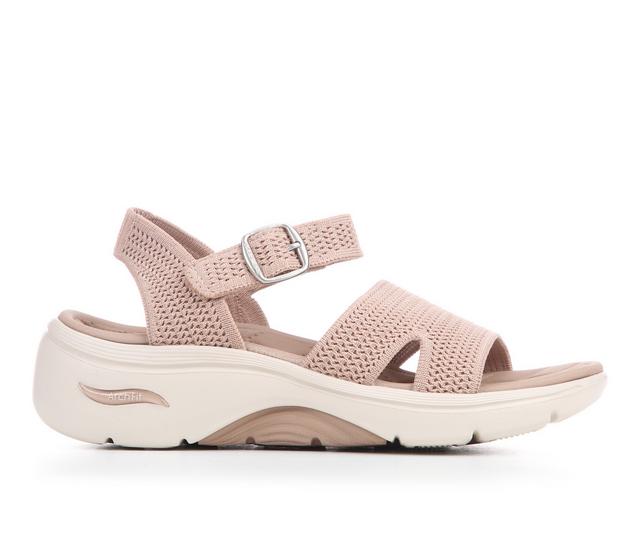 Women's Skechers Go Go Walk Arch Fit 2.0 140840 Sports Sandals in Tan color