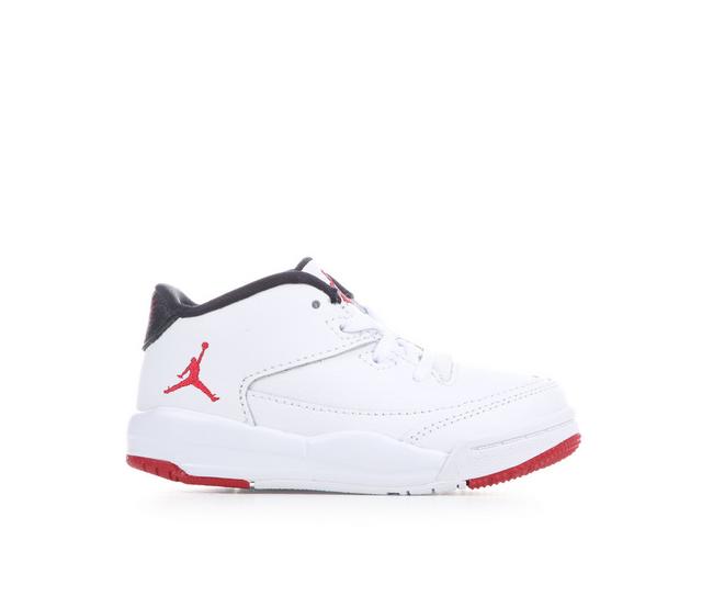 Kids' Jordan Toddler Flight Origin 3 Basketball Shoes in White/Red/Black color