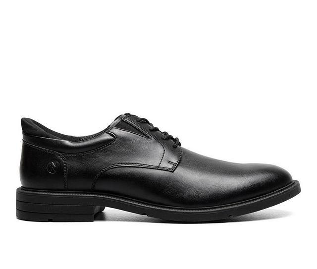 Men's Nunn Bush Kore EZ Hero Plain Dress Shoes in Black color