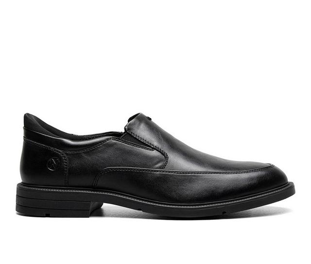 Men's Nunn Bush Kore EZ Hero Moc Toe Dress Shoes in Black color