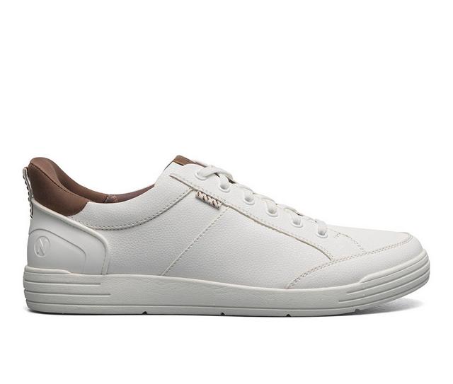 Nunn Bush Kore City Walk EZ Moc Toe Casual Shoes in White color