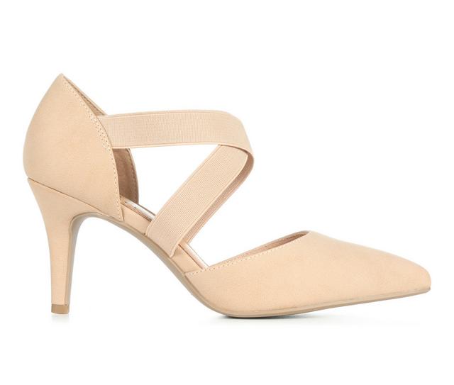 Women's Blue Aura Neal Pumps in Dk Nude color