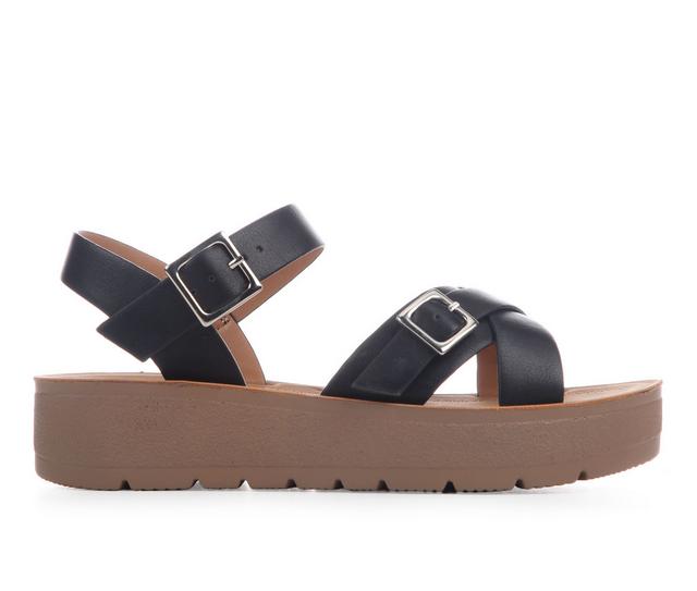 Women's Soda Imgaine-S Wedges in Black color