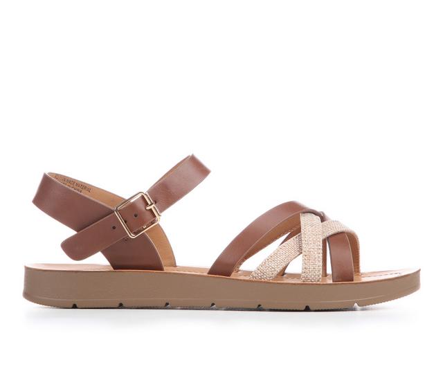 Women's Blue Aura Lev-S Sandals in Tan/Beige color