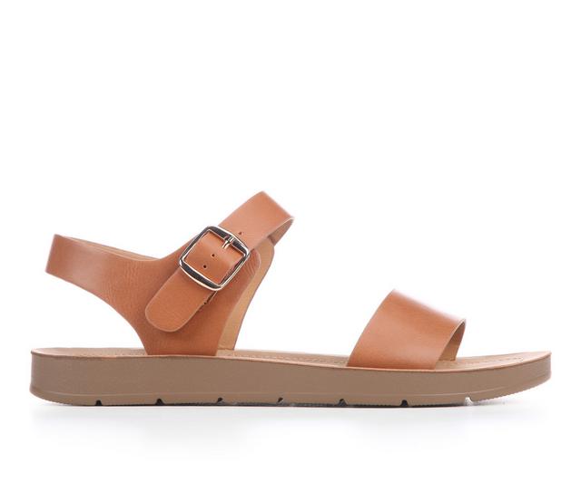 Women's Blue Aura Plenty-S Sandals in Light Tan color