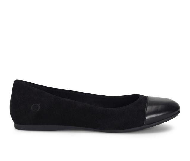 Women's Born Batti Flats in Black color