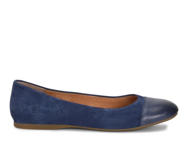 Women's Born Batti Flats in Navy color