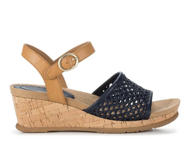 Women's Baretraps Fernelle Wedges in Navy Blue color