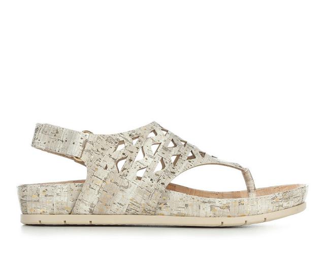 Women's Baretraps Winika Footbed Sandals in Cream color