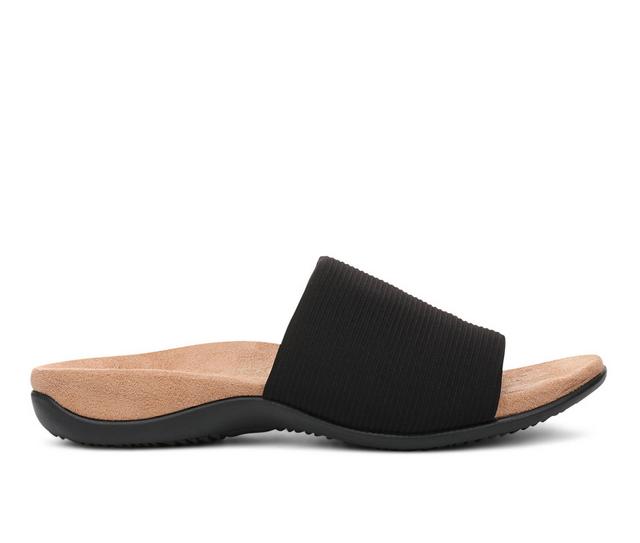 Vionic Renie Knit Flip-Flops in Black color