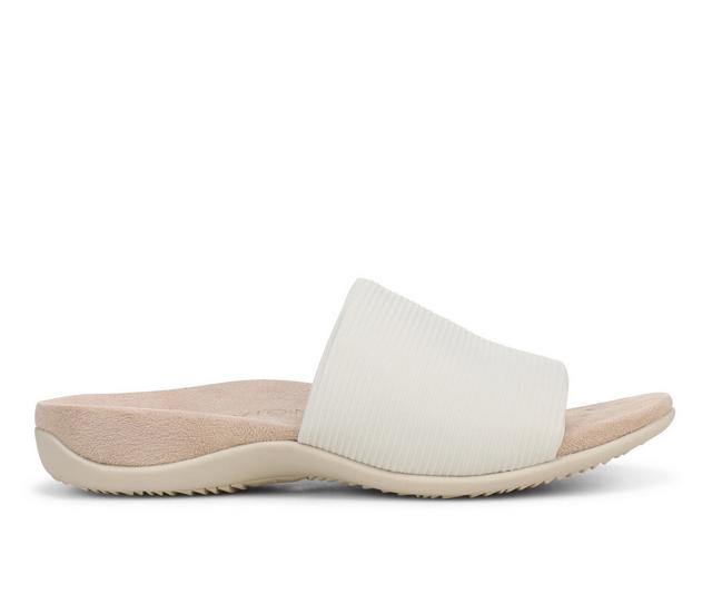 Vionic Renie Knit Flip-Flops in Cream color
