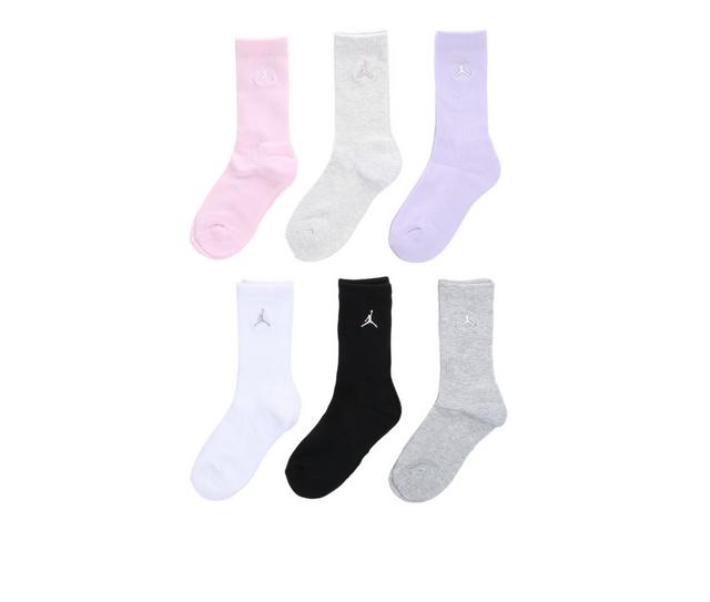 Jordan Essential Crew Socks (6 Pairs) in Pink Foam color