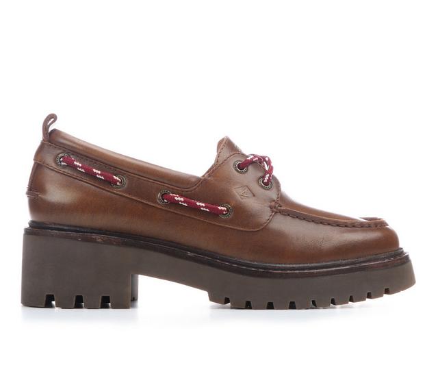 Women's Sperry A/o 2 Eye Lug in Brown color
