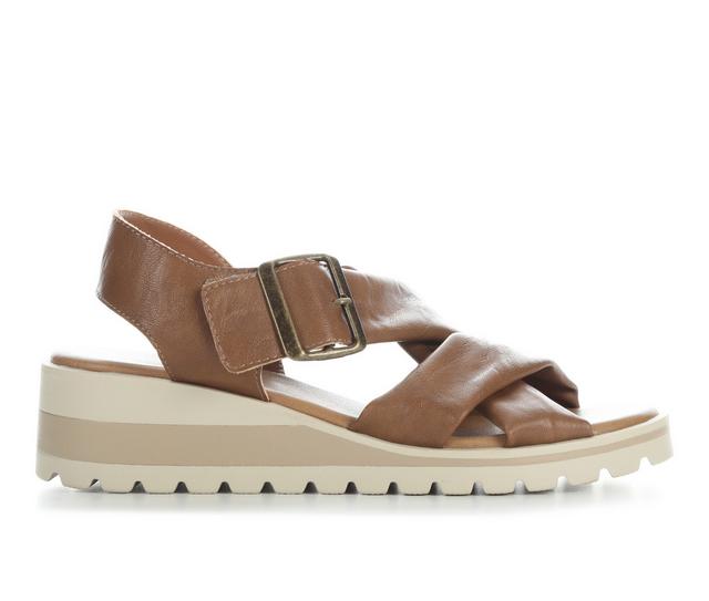 Women's Vintage 7 Eight Harper Wedges in Cognac 7 color