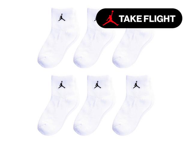 Jordan Essential Quarter Socks (6 Pairs) in White color