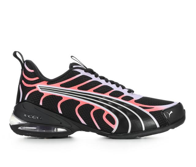 Women's Puma Voltra-W Sneakers in Blk/Lil/Coral color